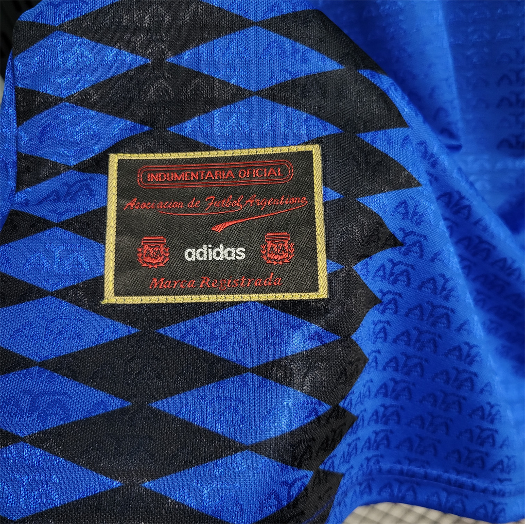 1994 Argentina World Cup Soccer Away Retro Jersey - view 5