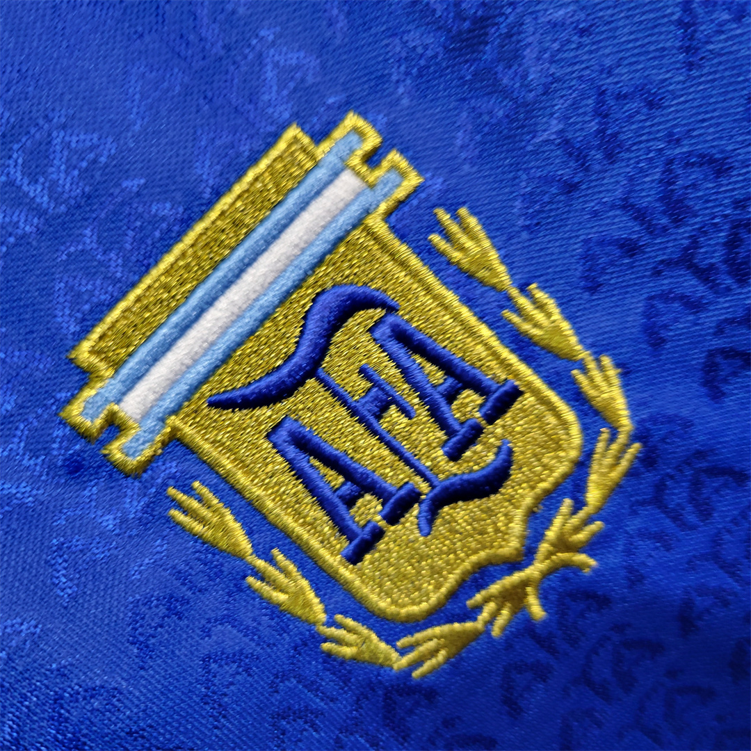 1994 Argentina World Cup Soccer Away Retro Jersey - view 7