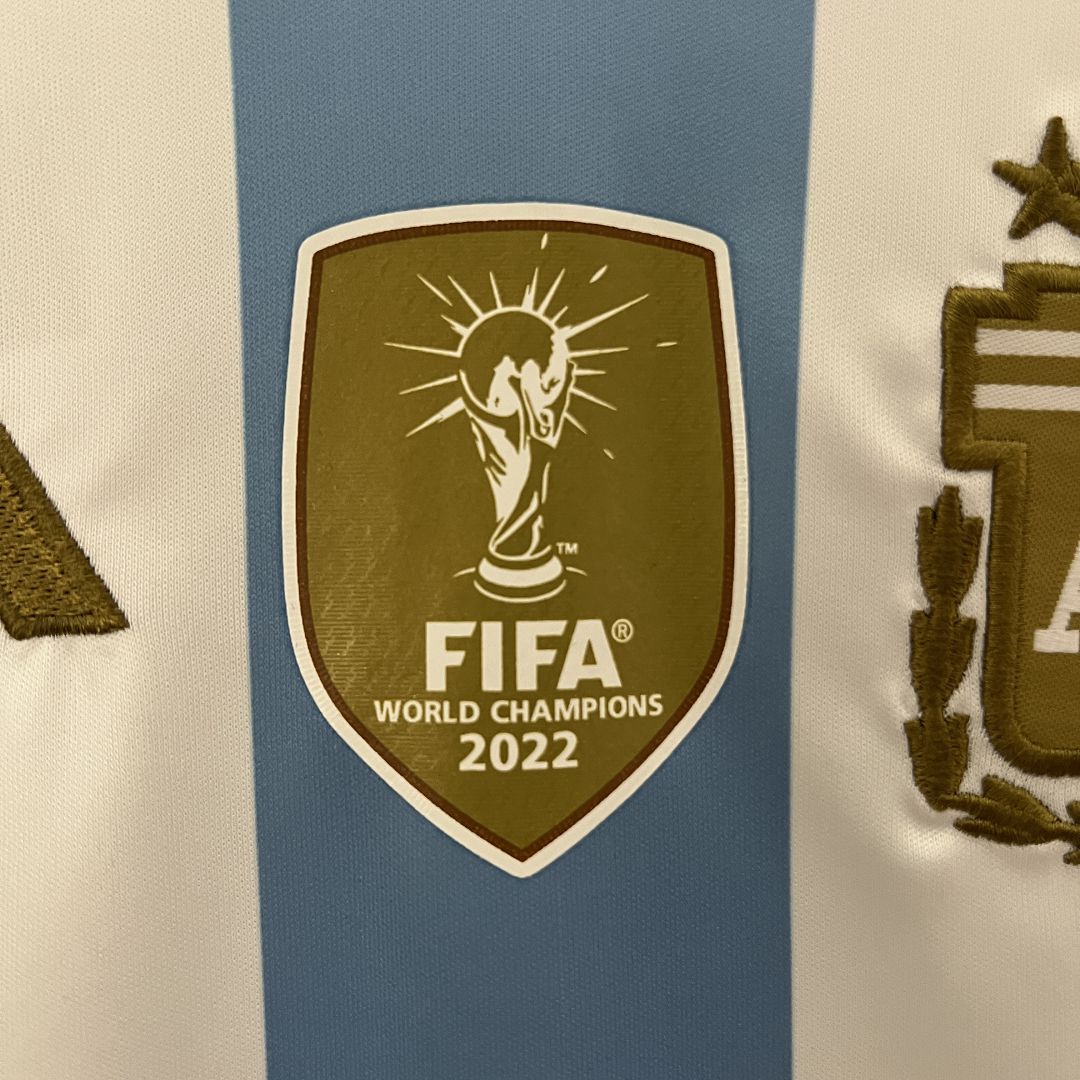 2023/24 Argentina Copa America Home Soccer Kids Kit Jersey+Shorts - view 5