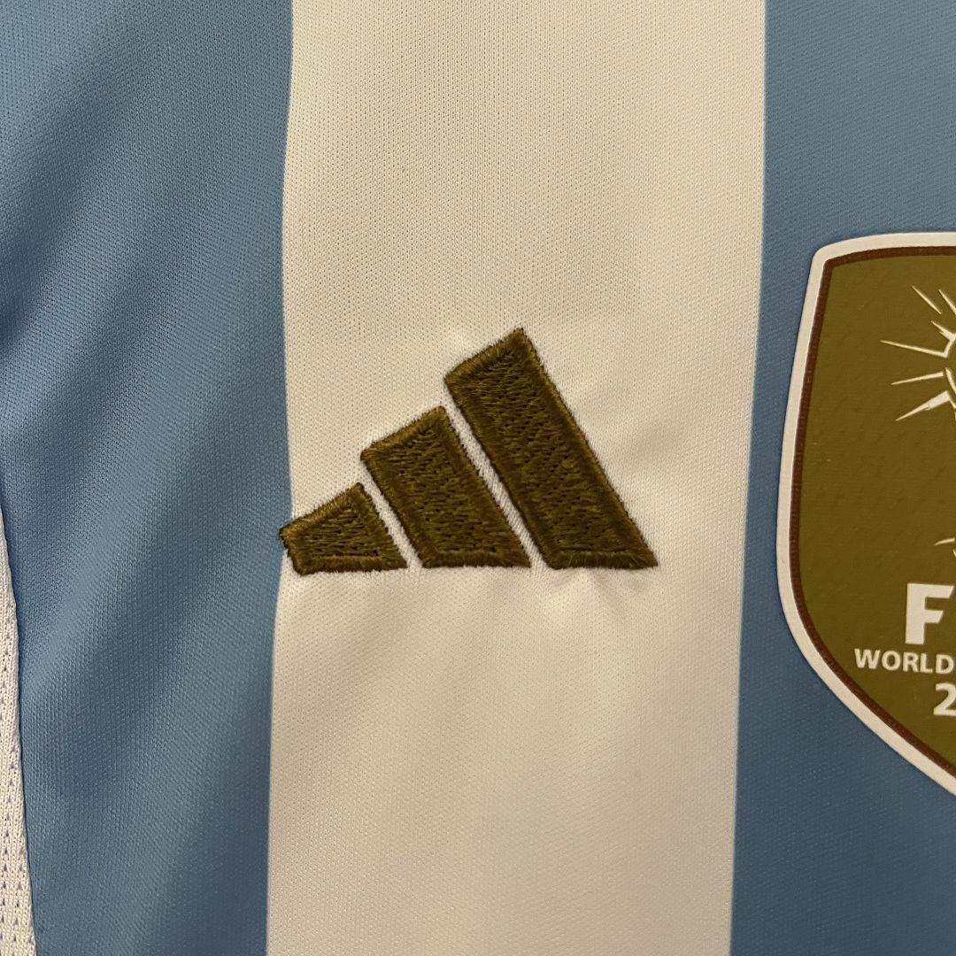 2023/24 Argentina Copa America Home Soccer Kids Kit Jersey+Shorts - view 7