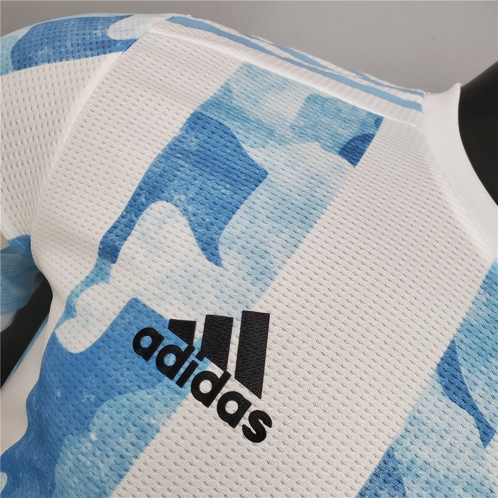 2020 Argentina Home Soccer Jersey Messi#10 With the Patches Player Version - view 12