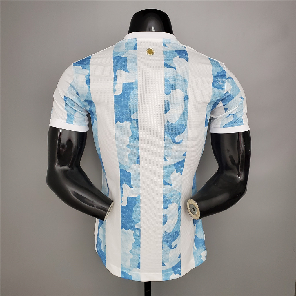 2020 Argentina Home Soccer Jersey Messi#10 With the Patches Player Version - view 8