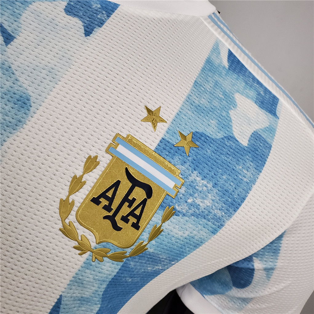 2020 Argentina Home Soccer Jersey Messi#10 With the Patches Player Version - view 10