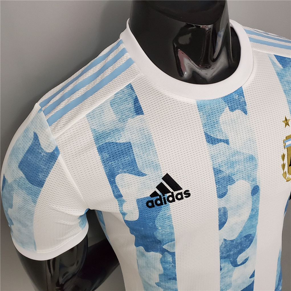 2020 Argentina Home Soccer Jersey Messi#10 With the Patches Player Version - view 11