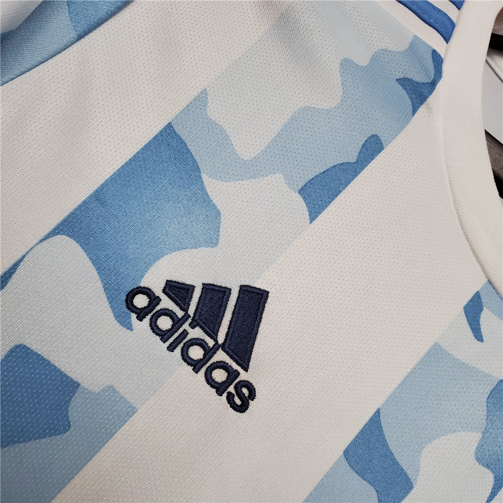 2020 Argentina Home Soccer Jersey Messi#10 With the Patches Fan Version - view 4