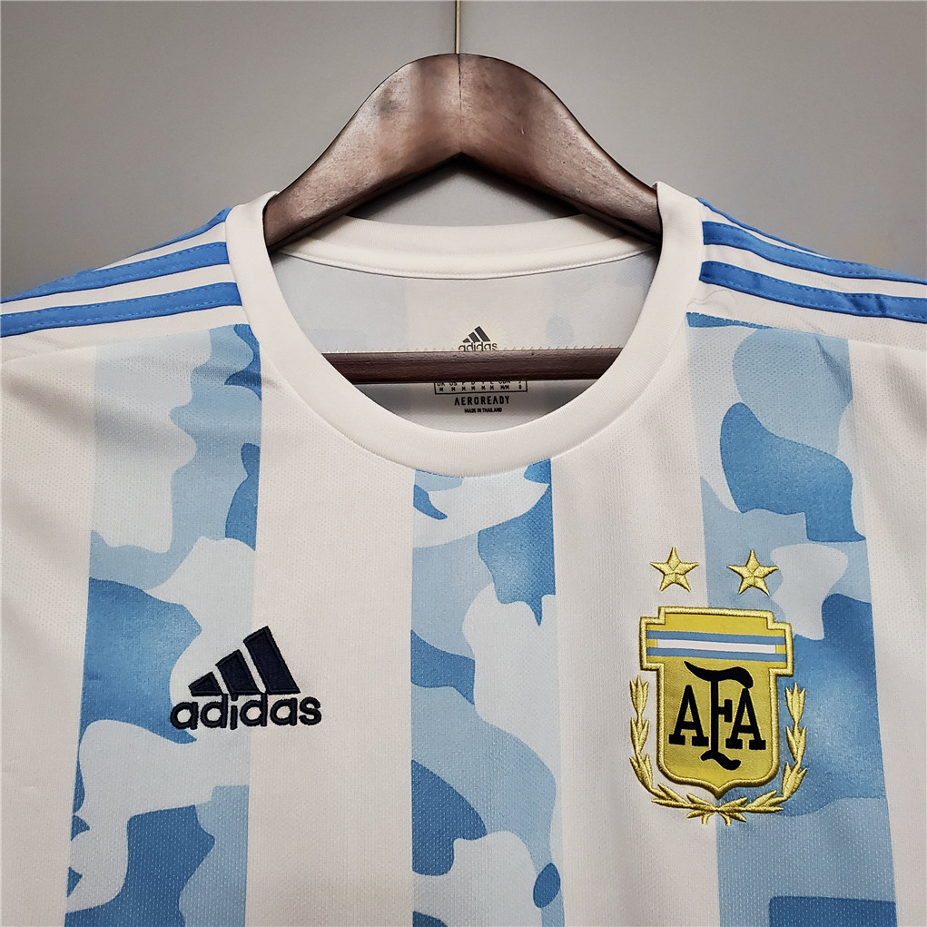 2020 Argentina Home Soccer Jersey Messi#10 With the Patches Fan Version - view 6