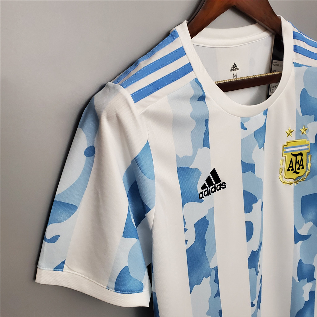 2020 Argentina Home Soccer Jersey Messi#10 With the Patches Fan Version - view 9