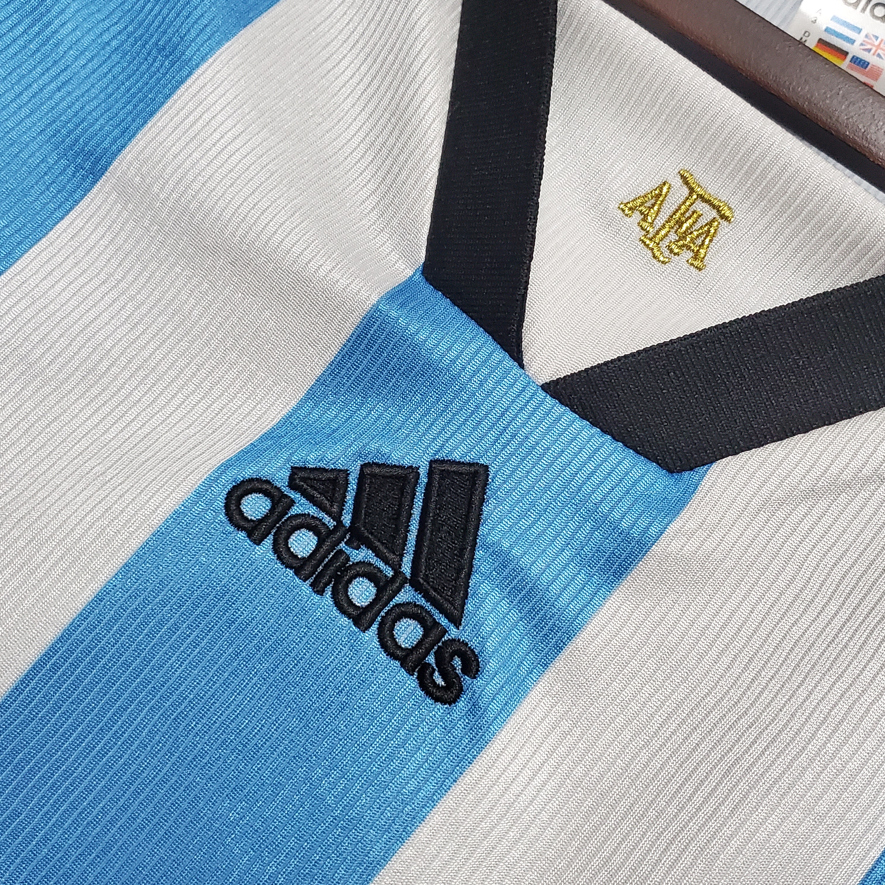1998 Argentina World Cup Soccer Home Retro Jersey - view 7