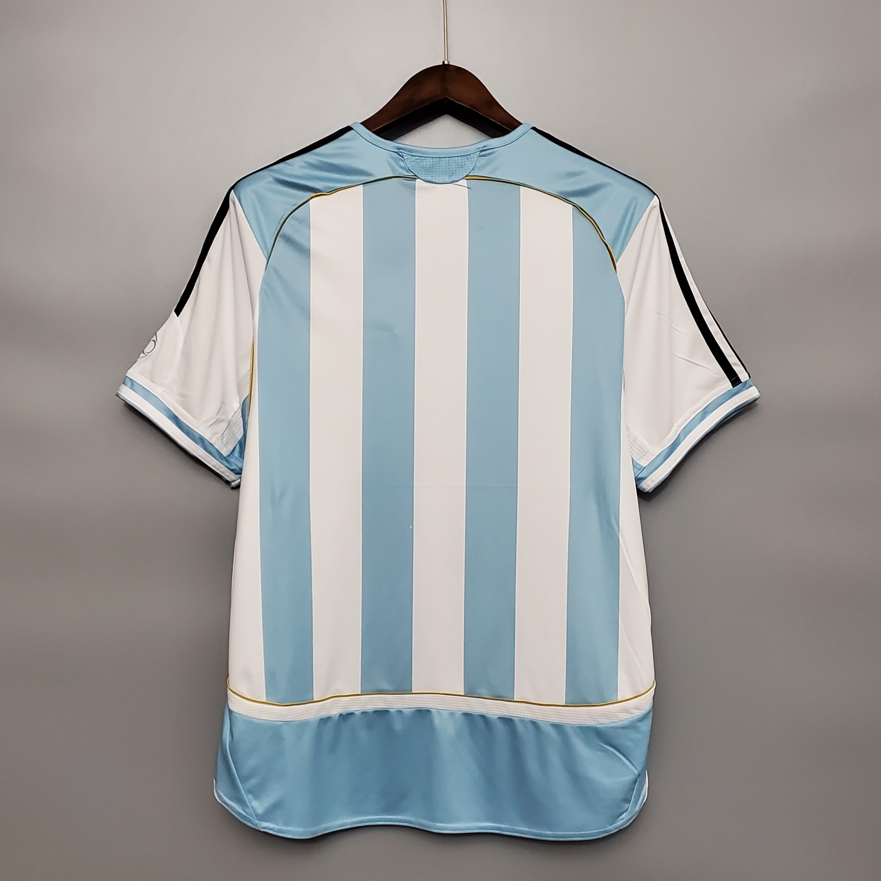 2006 Argentina World Cup Soccer Home Retro Jersey - view 3
