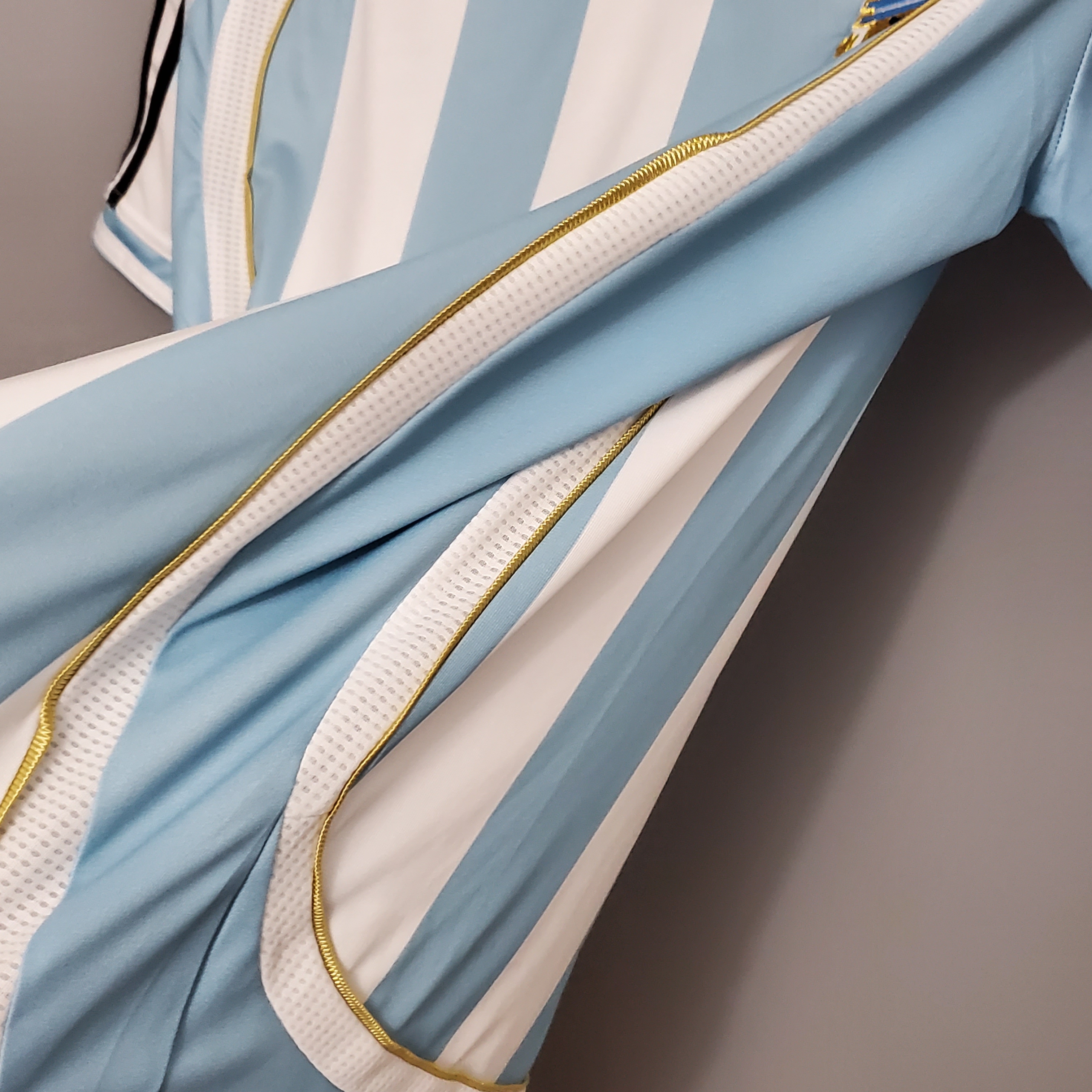 2006 Argentina World Cup Soccer Home Retro Jersey - view 4