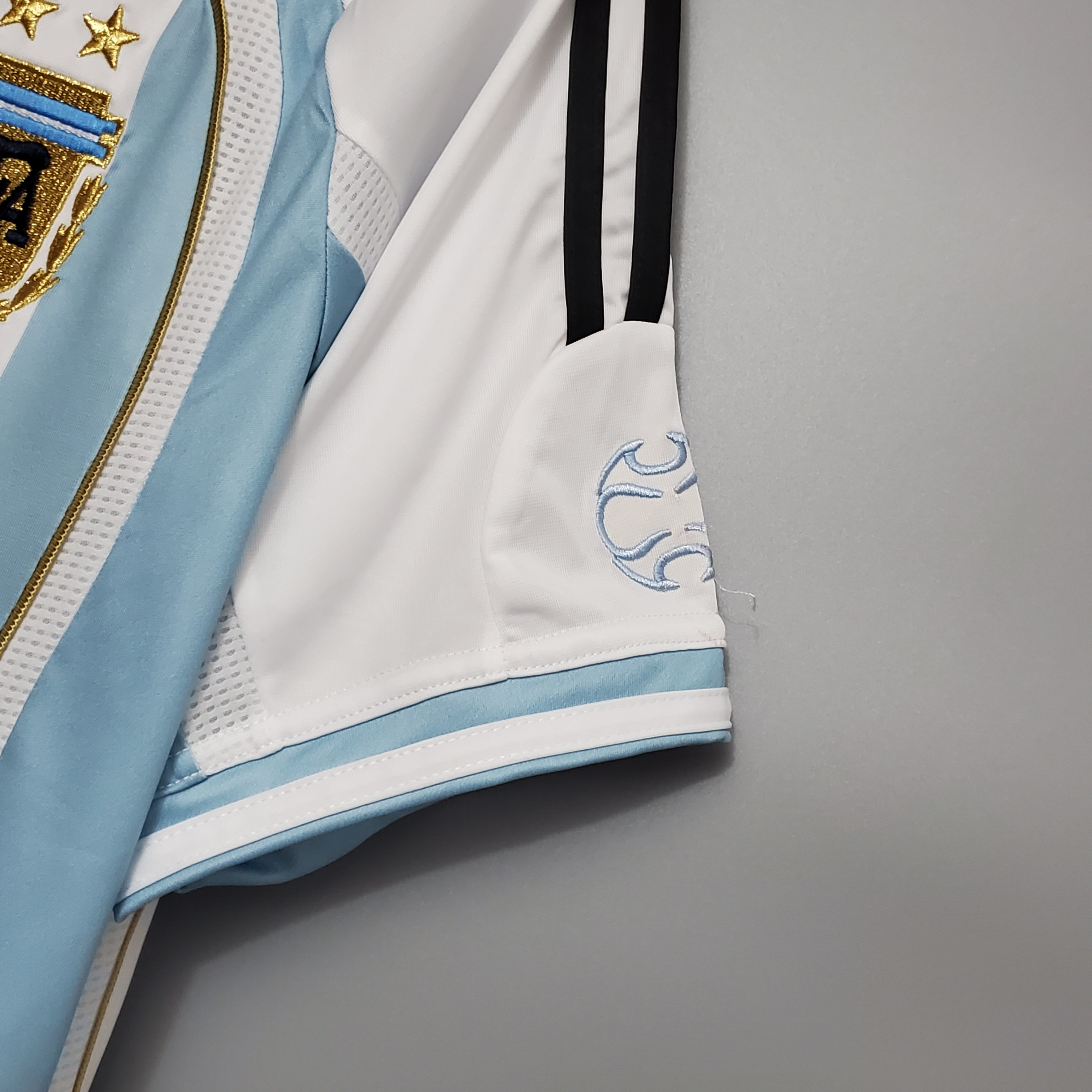 2006 Argentina World Cup Soccer Home Retro Jersey - view 5