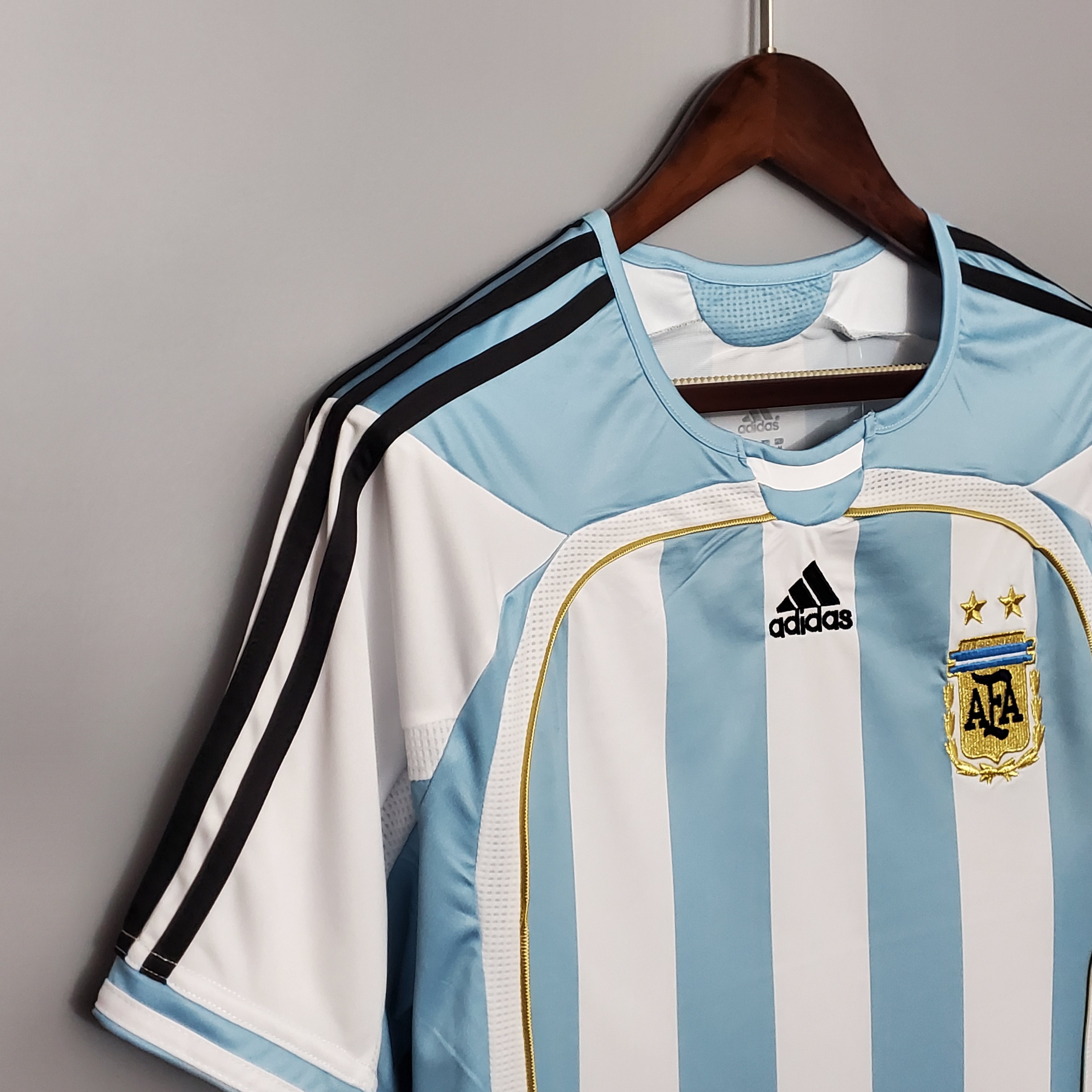 2006 Argentina World Cup Soccer Home Retro Jersey - view 7