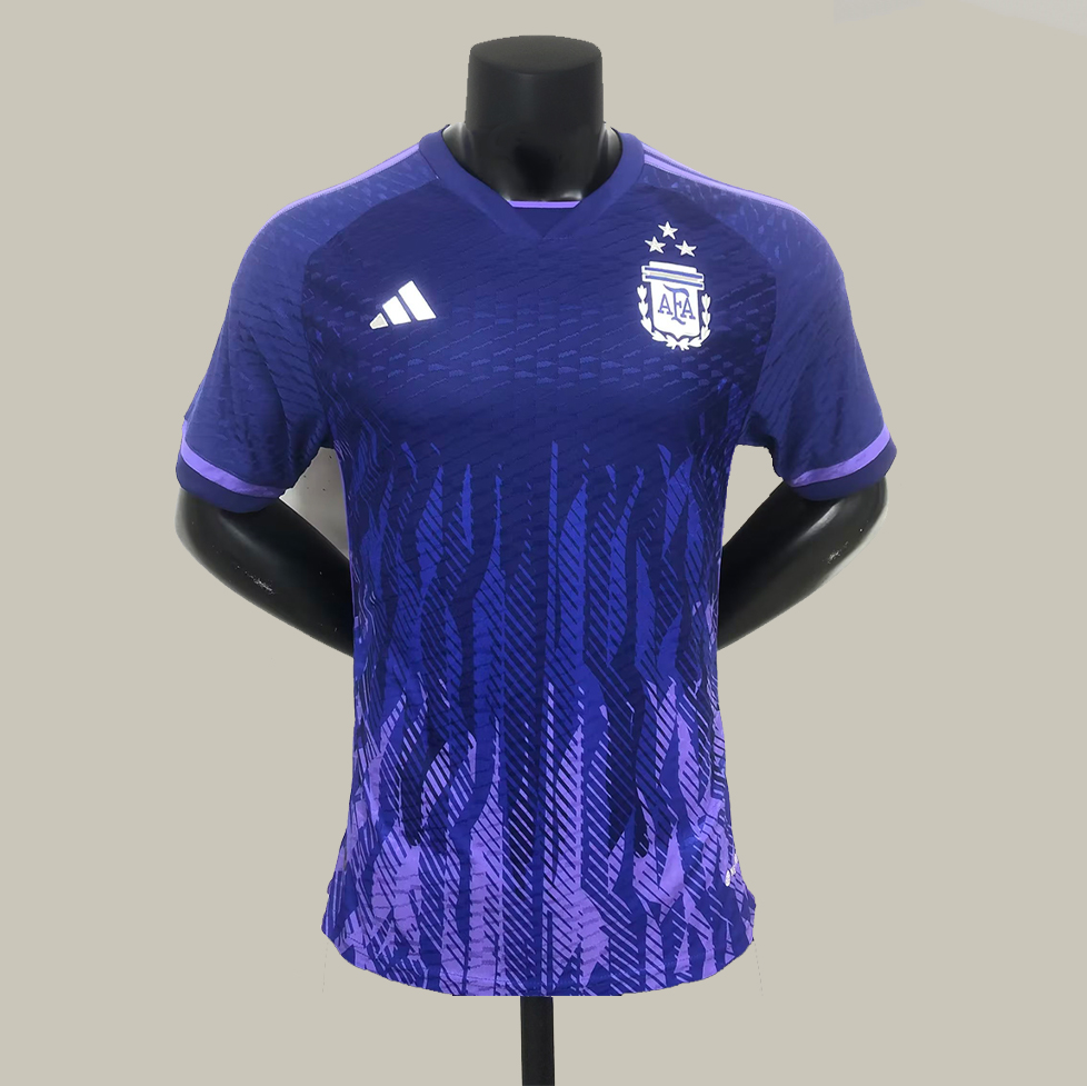 2022 Argentina World Cup Champion Edition 3 stars Away Jersey Player Version - view 5