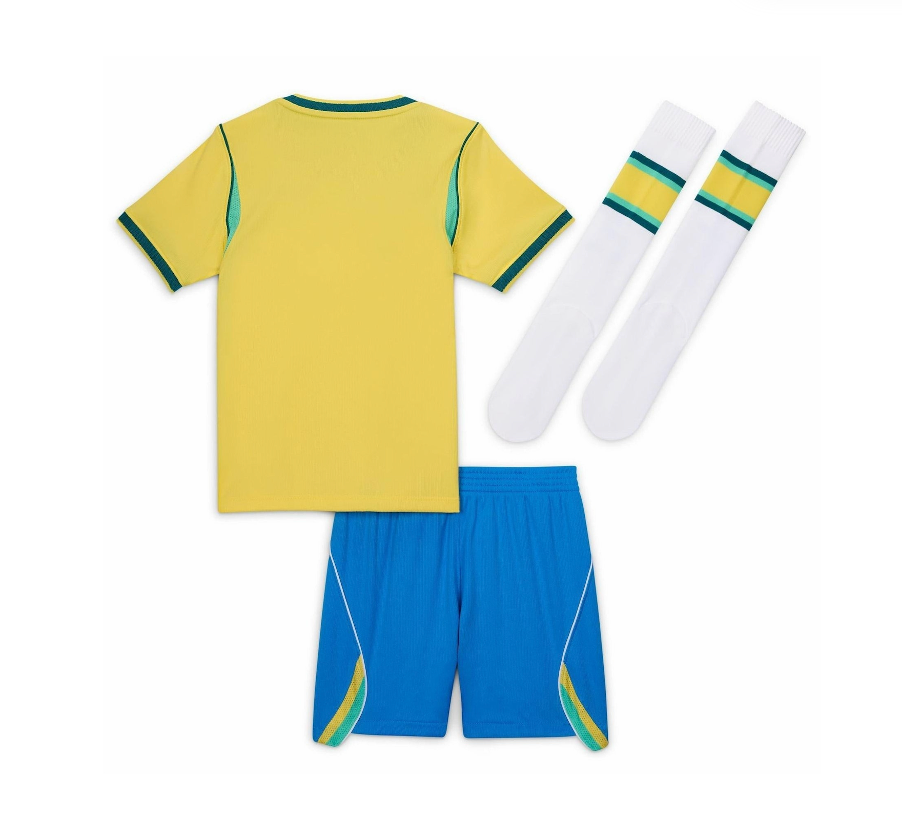 2026 Brazil Home World Cup Football Kids Full Kit Jersey+Shorts+Socks - view 3