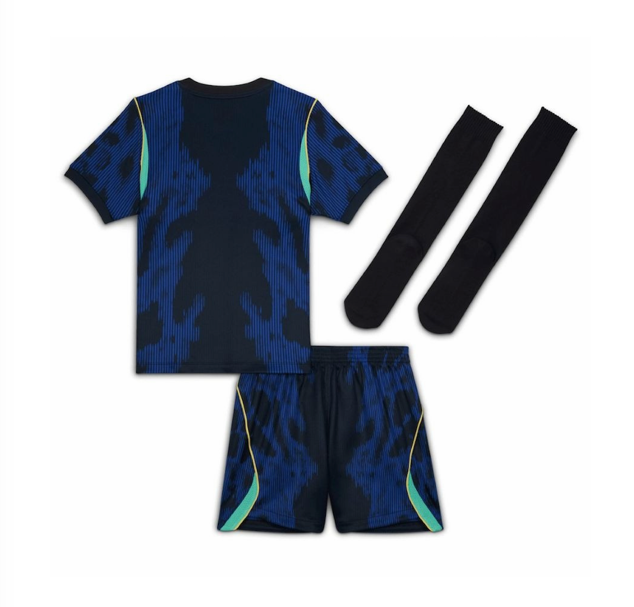 2026 Brazil Away World Cup Football Kids Full Kit Jersey+Shorts+Socks - view 3