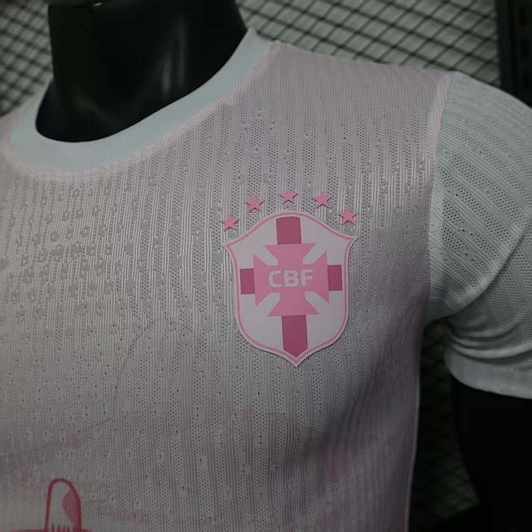 2025 Brazil Pink Special Edition Kit Player Version Soccer Jersey - view 6