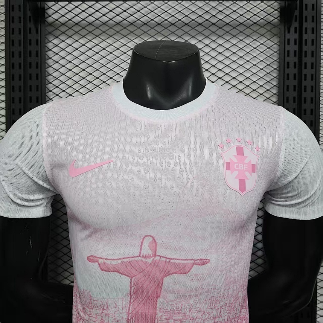 2025 Brazil Pink Special Edition Kit Player Version Soccer Jersey - view 9