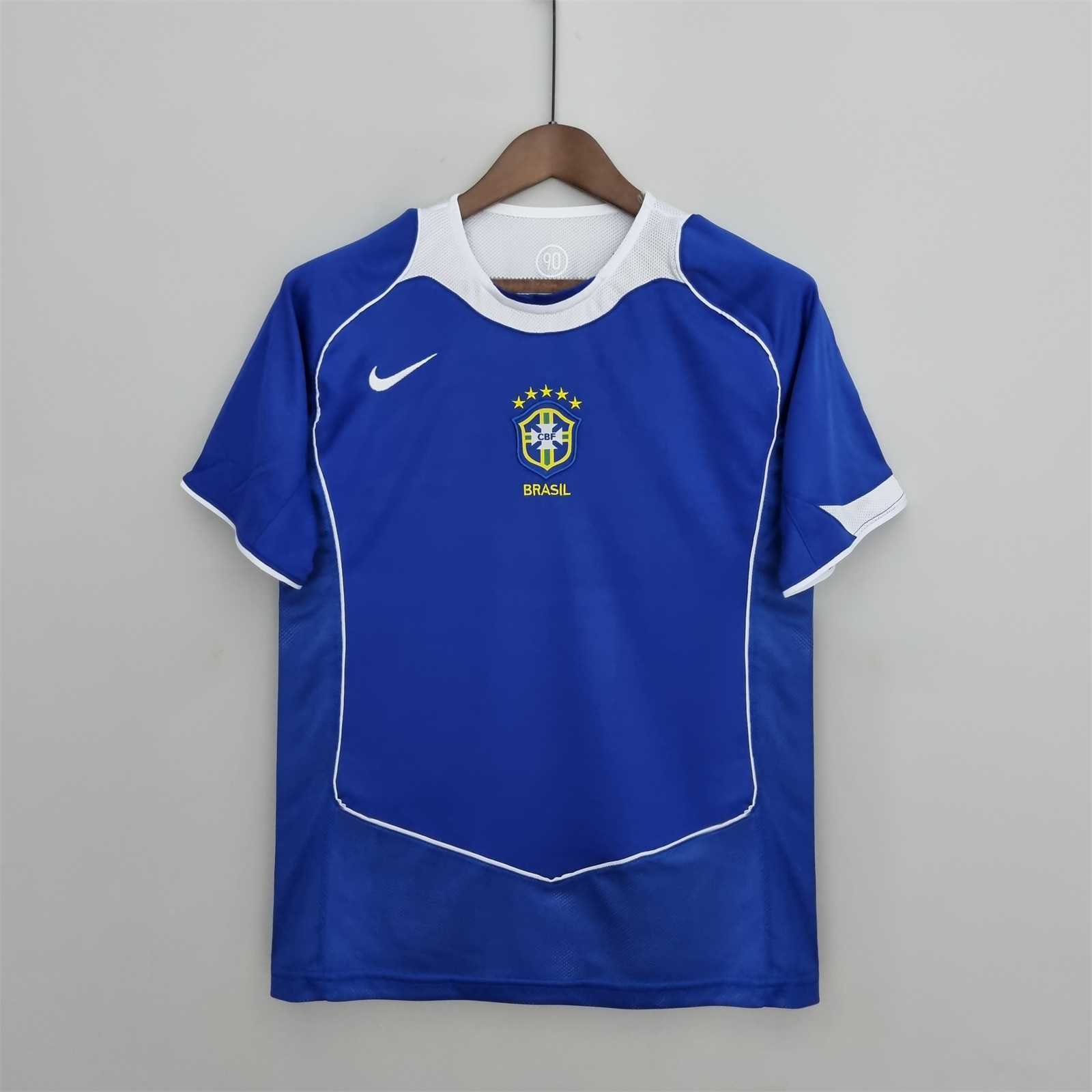 2004 Brazil World Cup Away Retro Soccer Jersey
