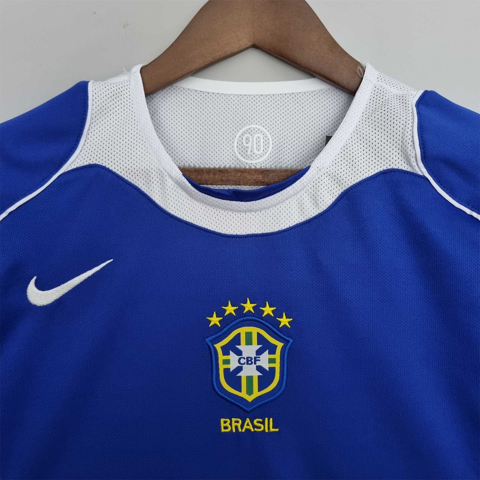 2004 Brazil World Cup Away Retro Soccer Jersey - view 5