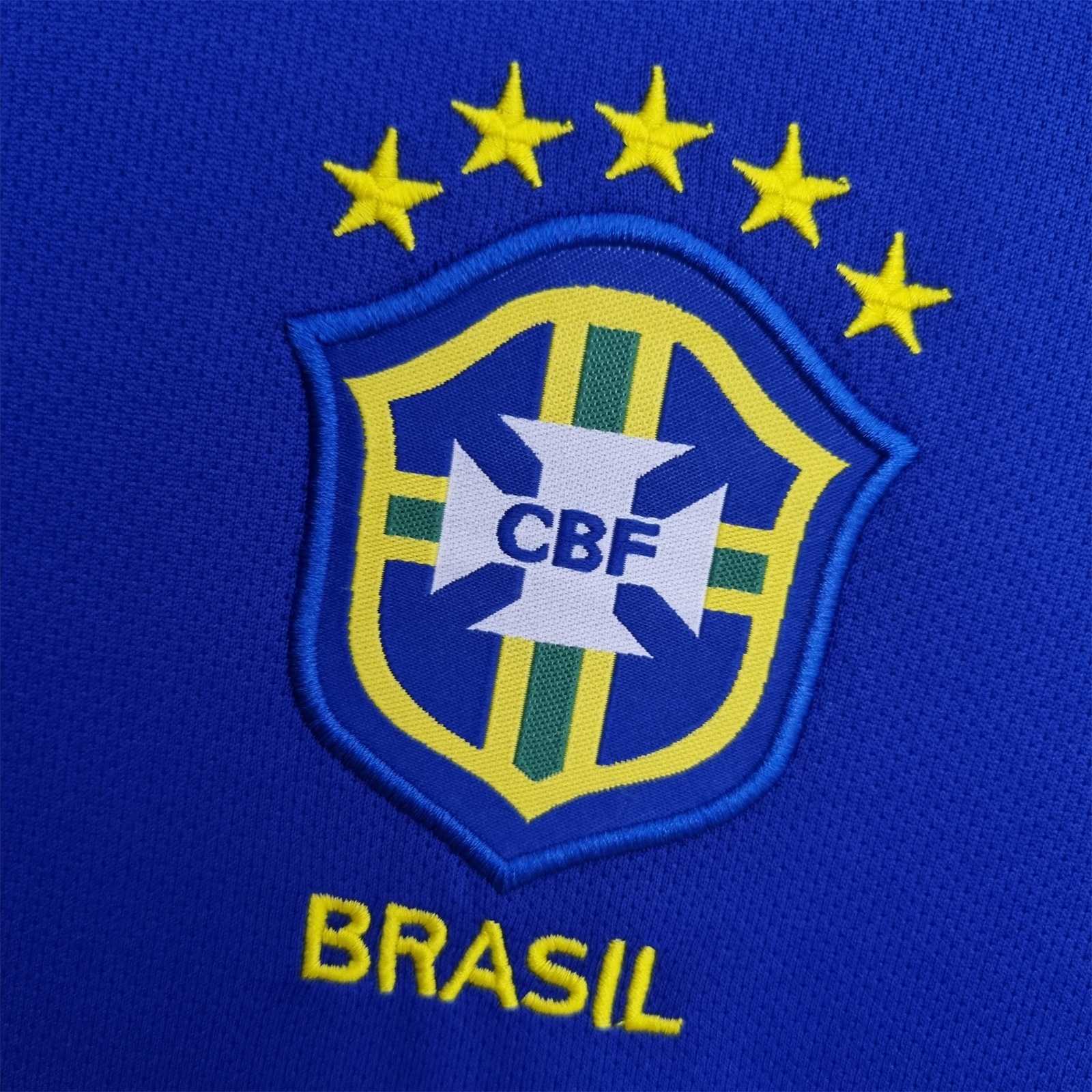 2004 Brazil World Cup Away Retro Soccer Jersey - view 8