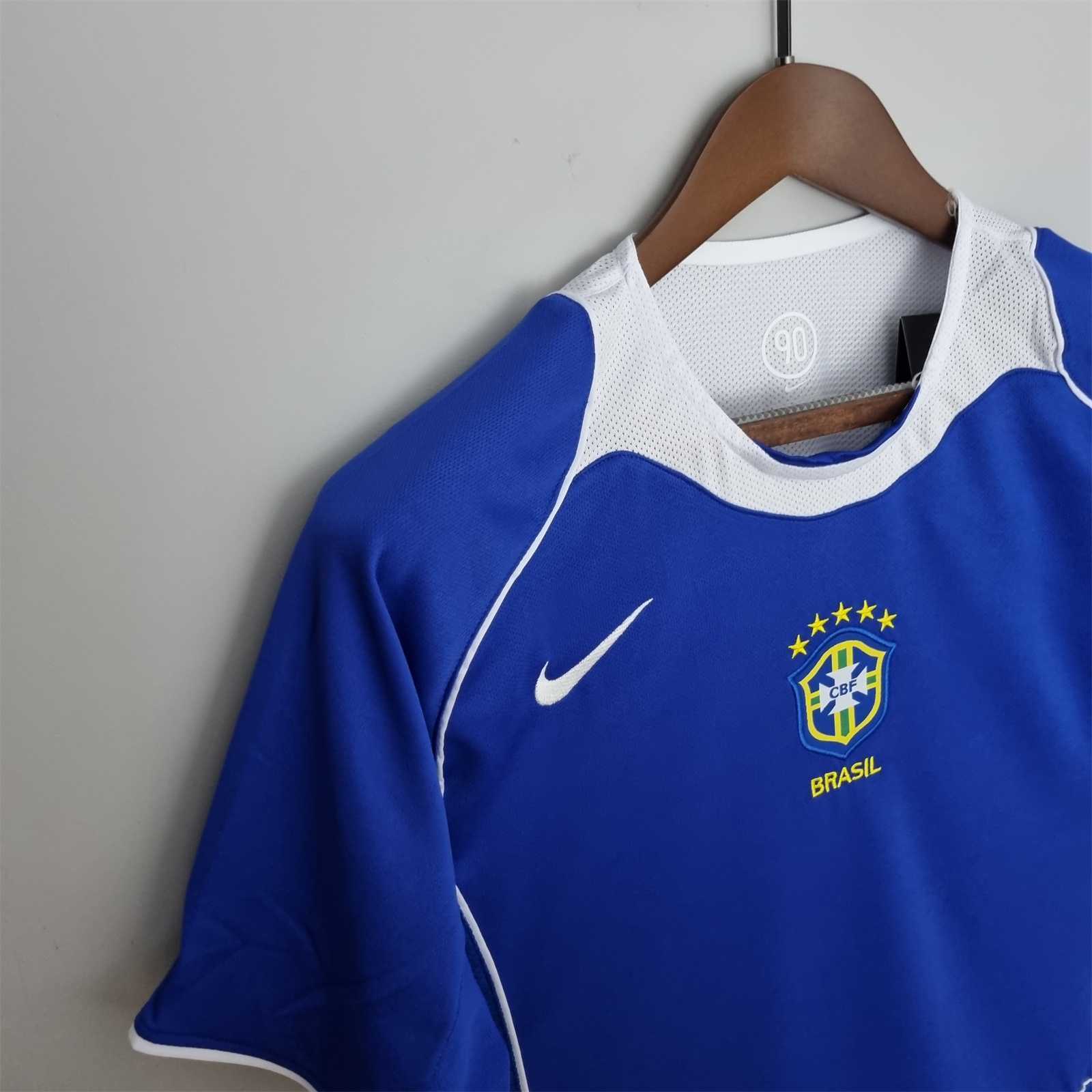 2004 Brazil World Cup Away Retro Soccer Jersey - view 9
