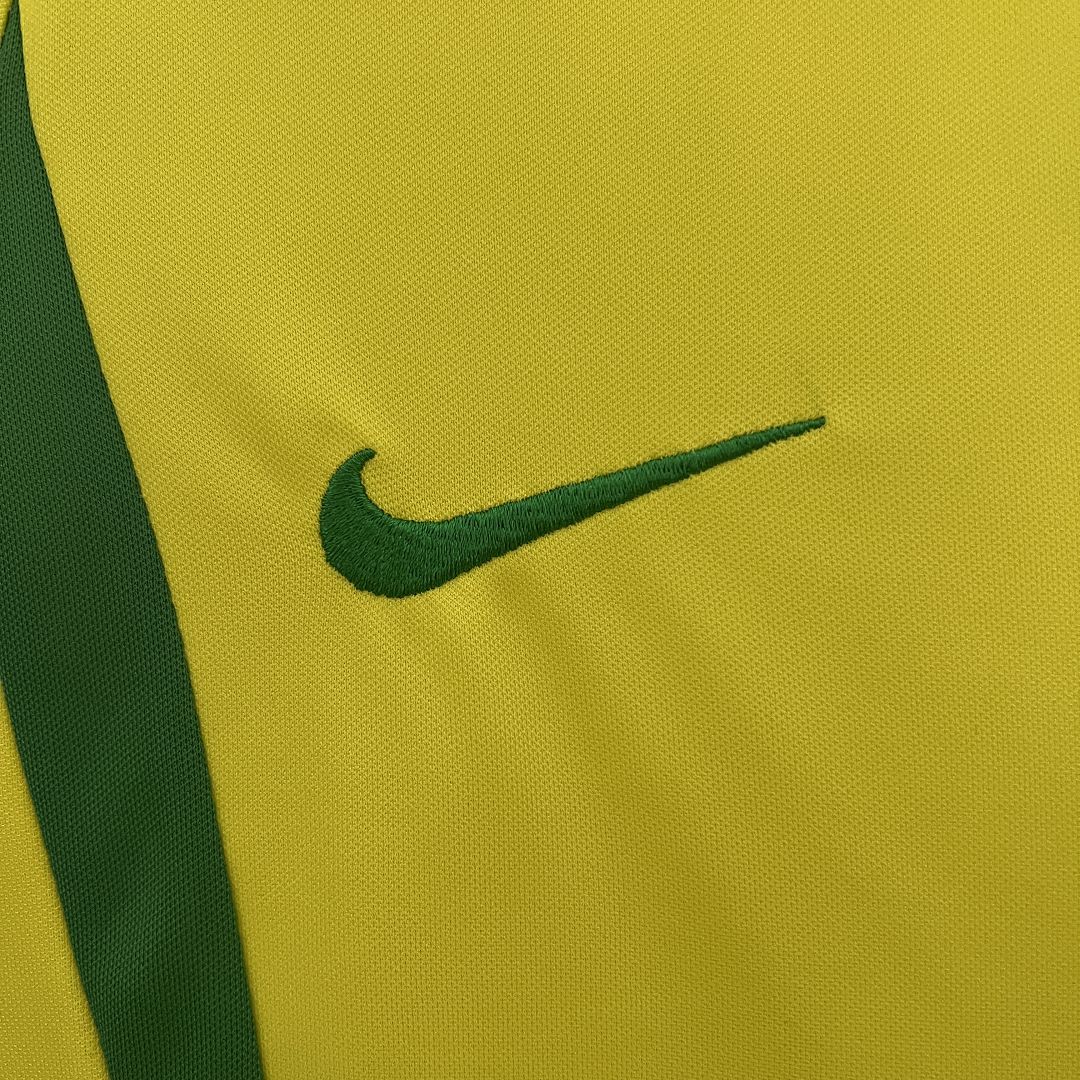 2002 Brazil World Cup Home Retro Kids Kit Jersey+Shorts - view 8