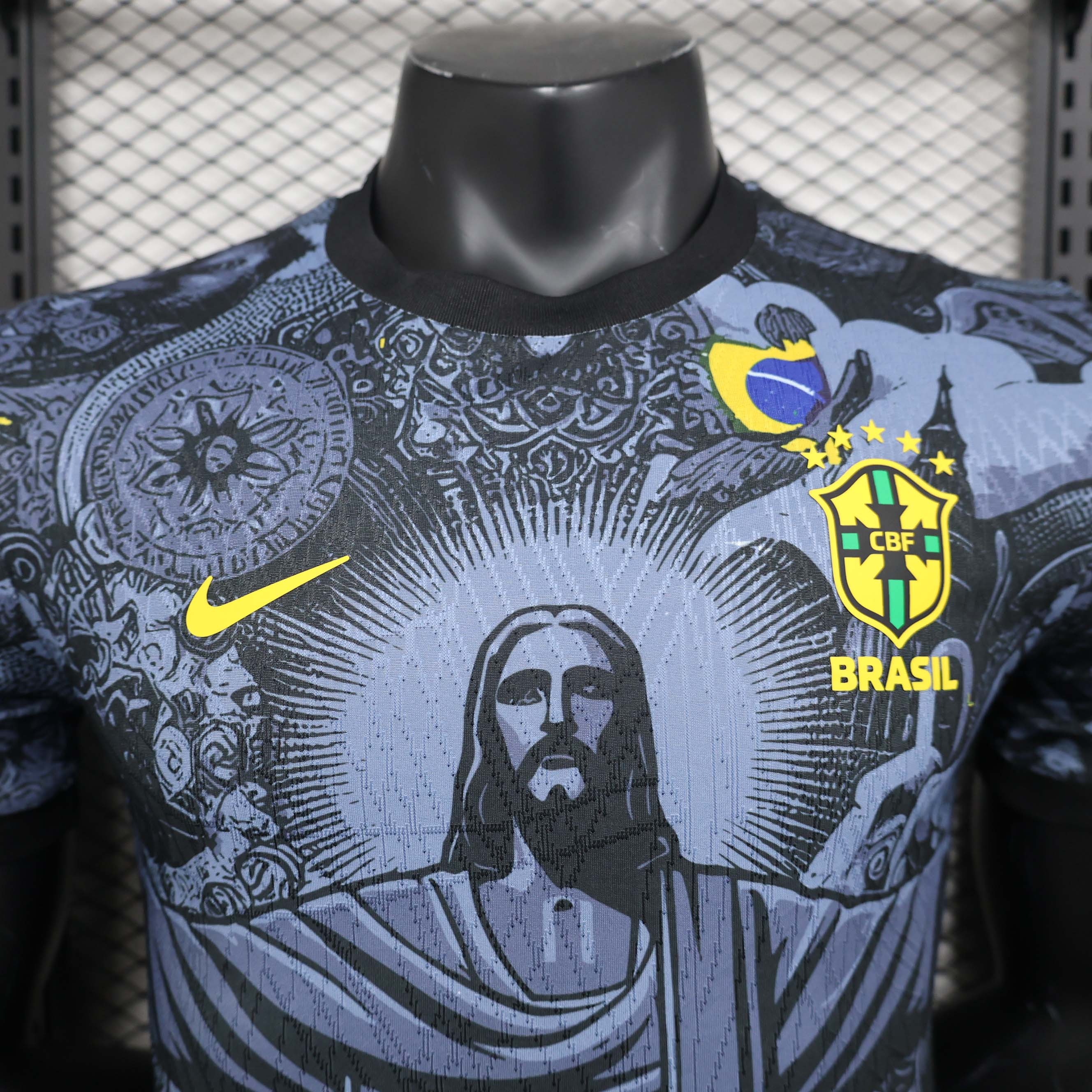 2024 Brazil Christ the Redeemer Special Kit Player Version Shirt Football - view 4