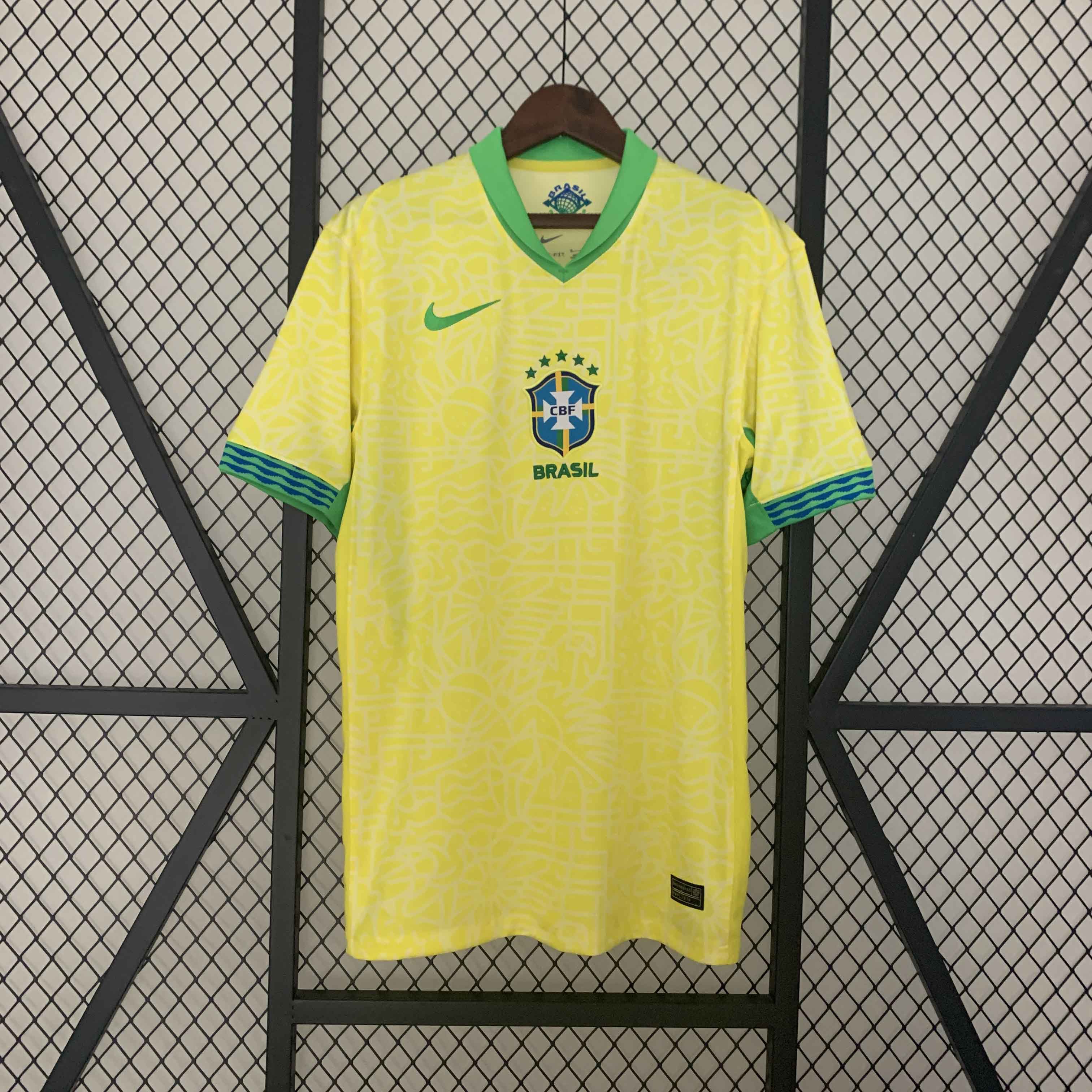 2024 Brazil Home Copa America Football Jersey