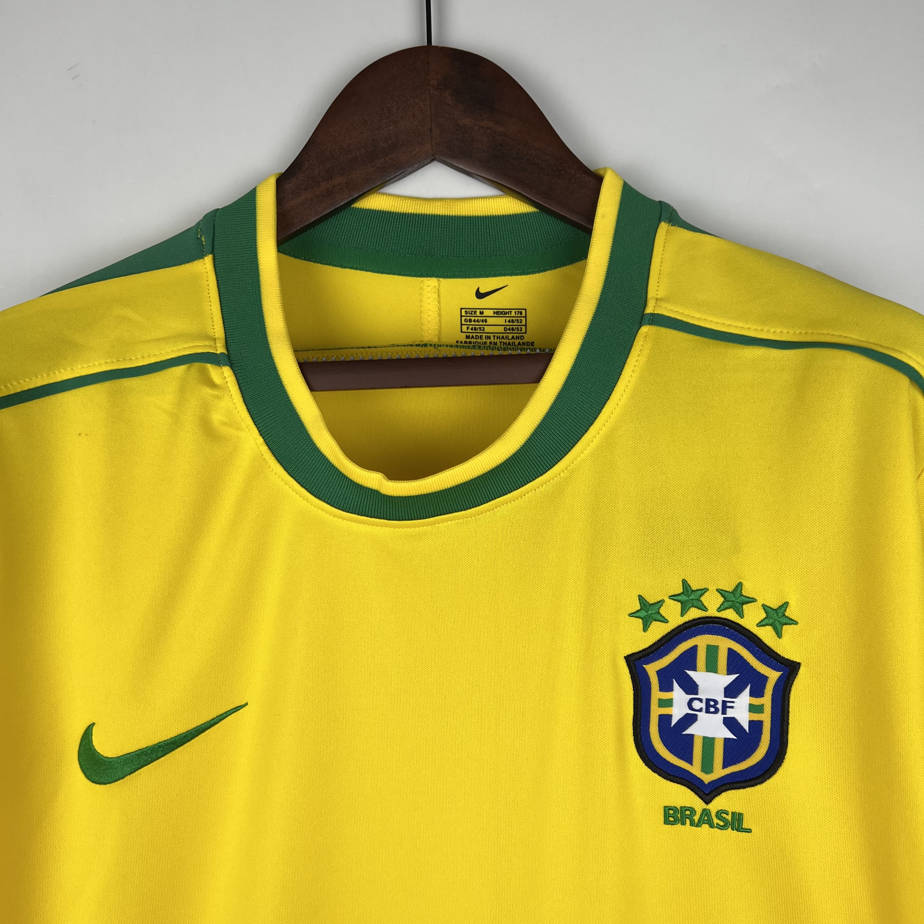 1998 Brazil World Cup Home Retro Jersey Long Sleeve - view 4