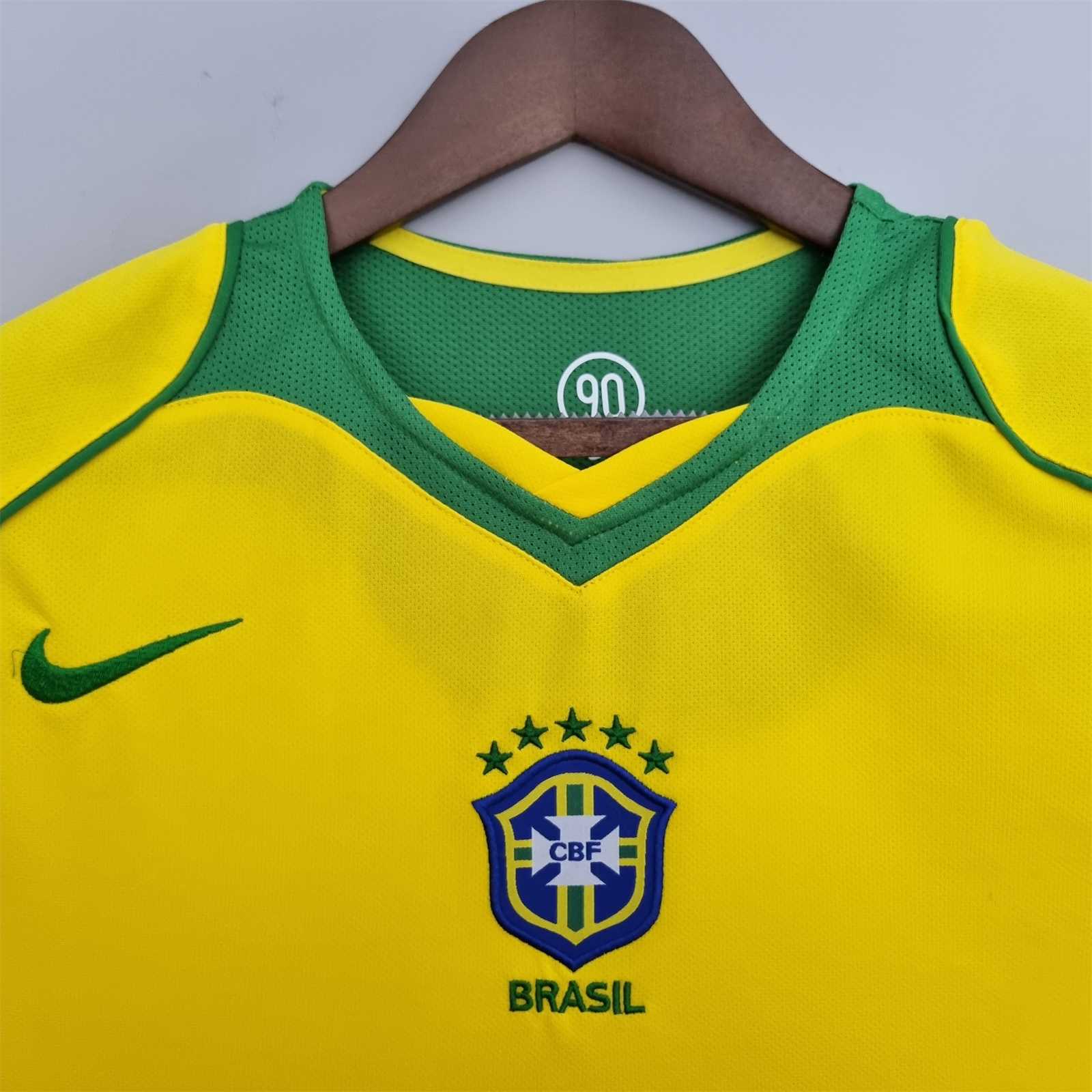 2004 Brazil World Cup Home Retro Jersey - view 5