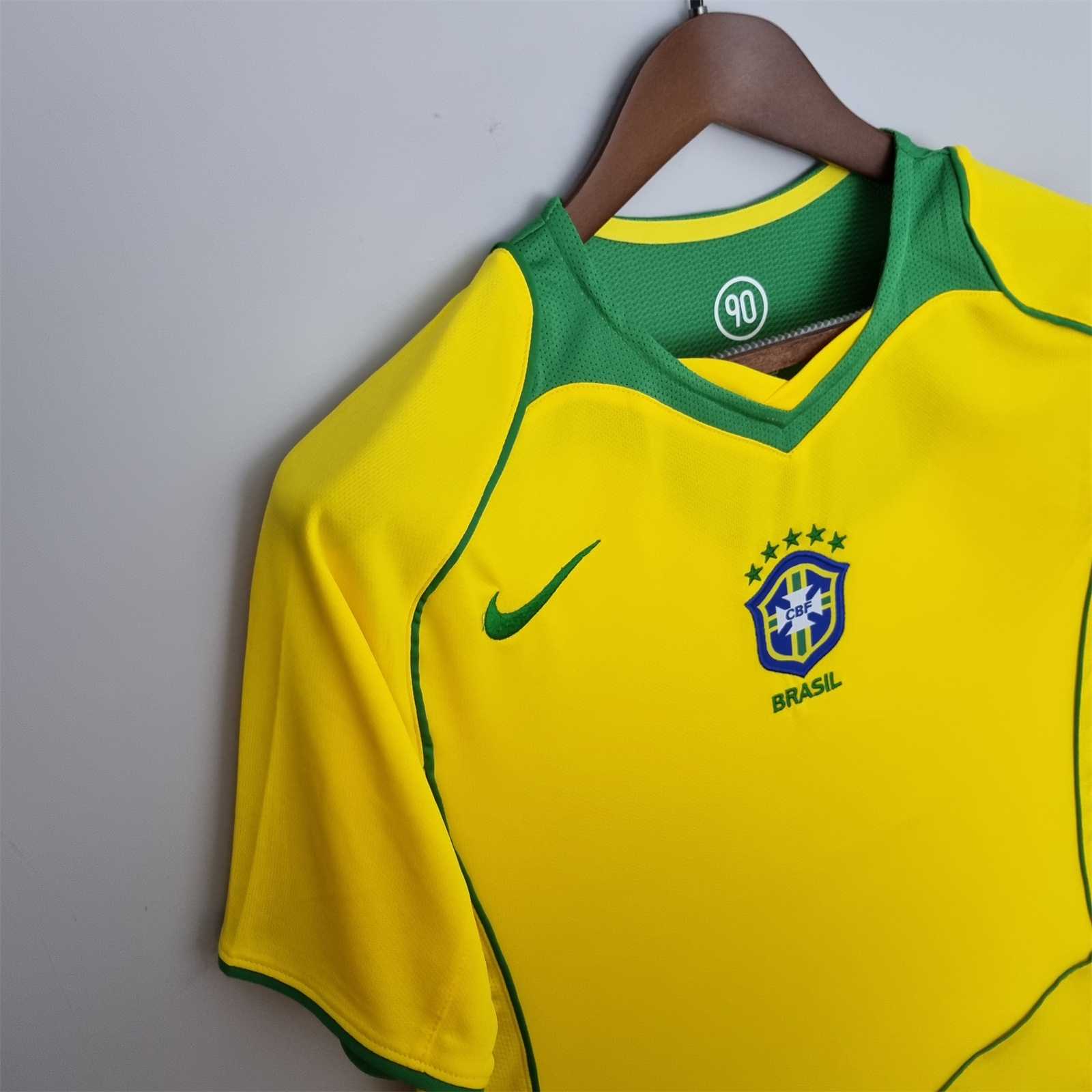 2004 Brazil World Cup Home Retro Jersey - view 6