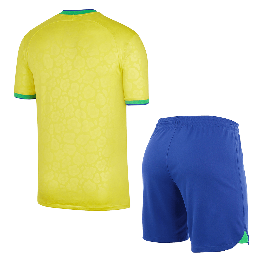2022 Brazil World Cup Home Kit Jersey+Shorts - view 3