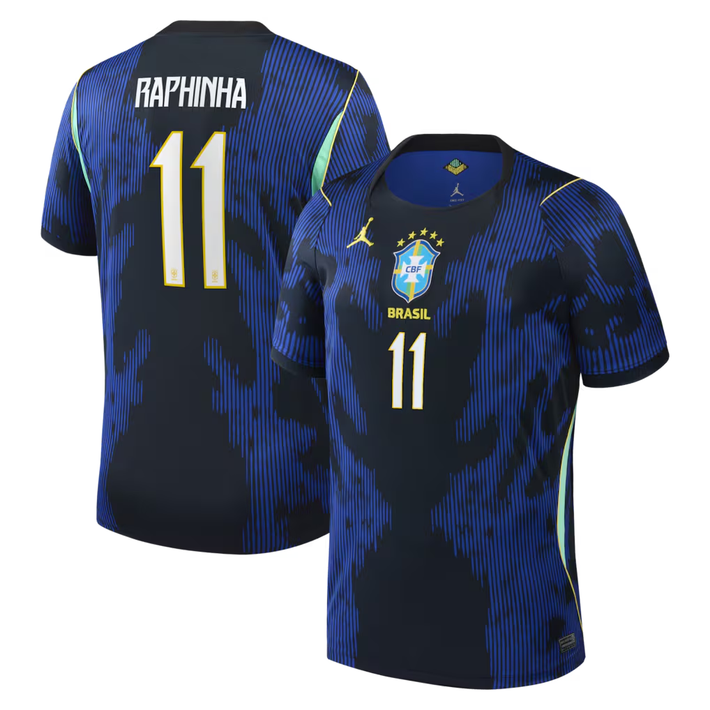 How to Style Your Brazil Raphinha Brazil National Team Jordan Brand 2026 Away Stadium Replica Jersey - Blue for Every Occasion