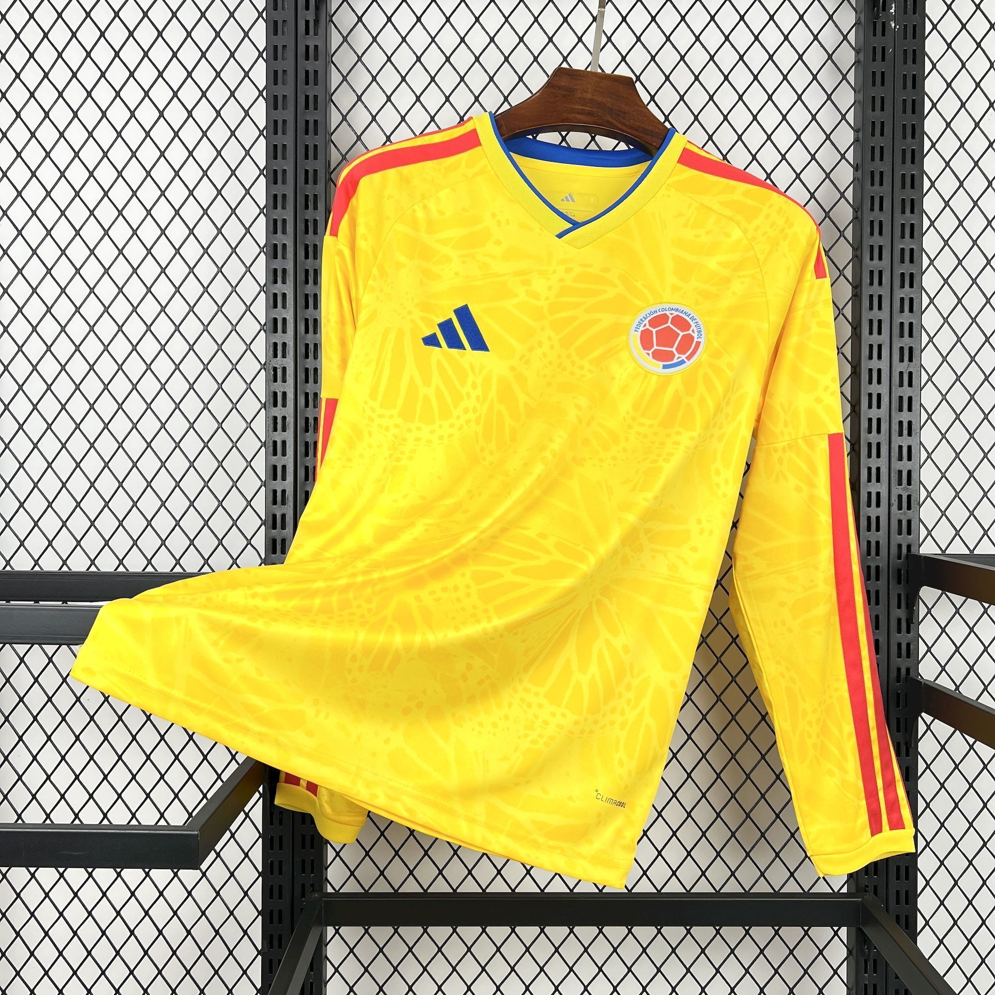2026 Colombia Home World Cup Soccer Jersey Long Sleeve