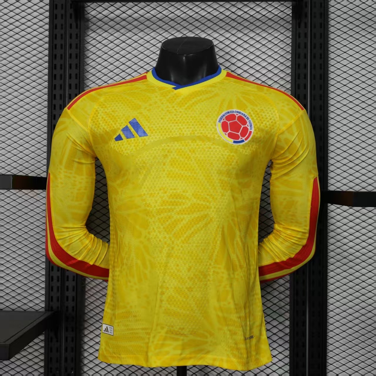 2026 Colombia Home World Cup Jersey Player Version Long Sleeve