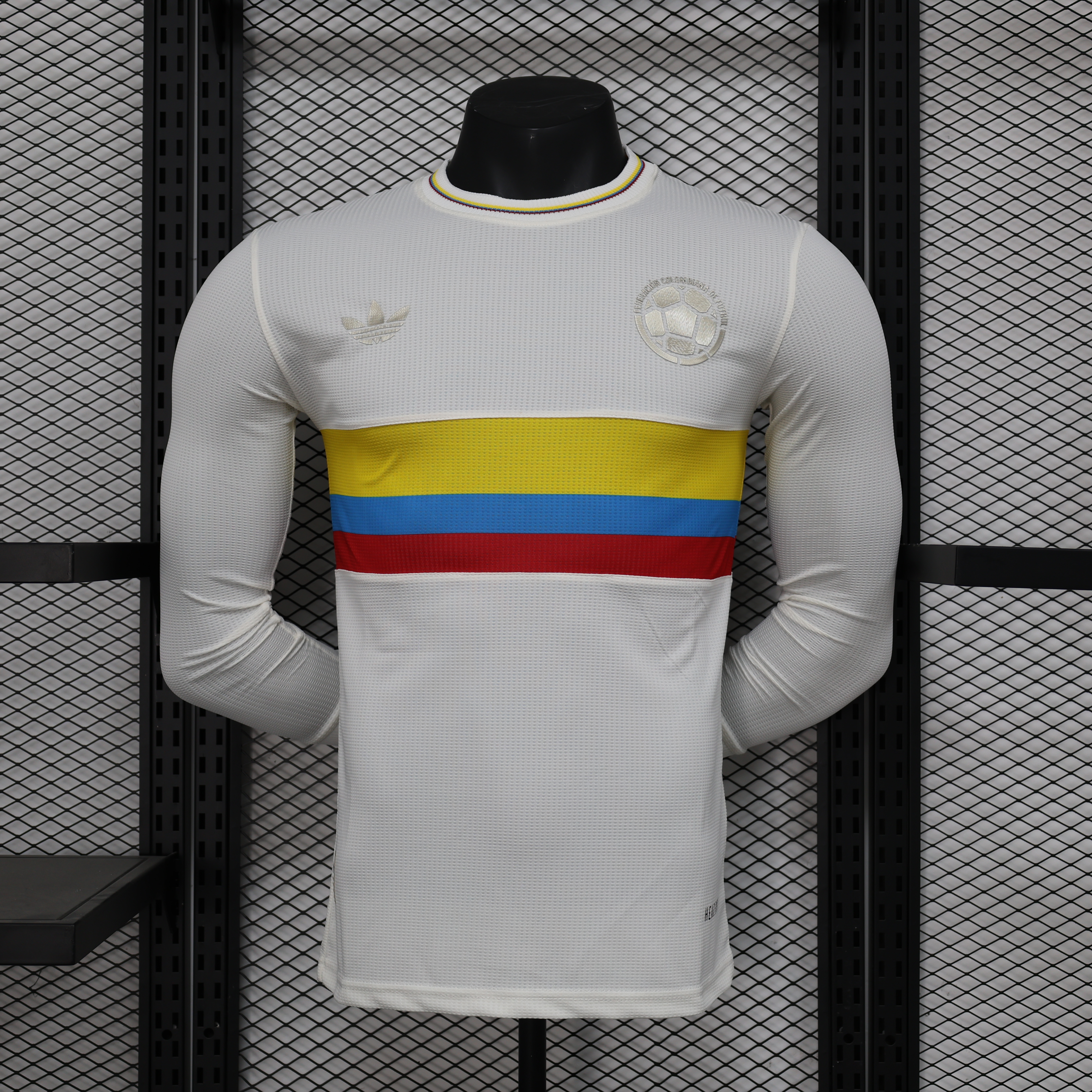 2024 Colombia 100th White Anniversary Jersey Player Version Long Sleeve