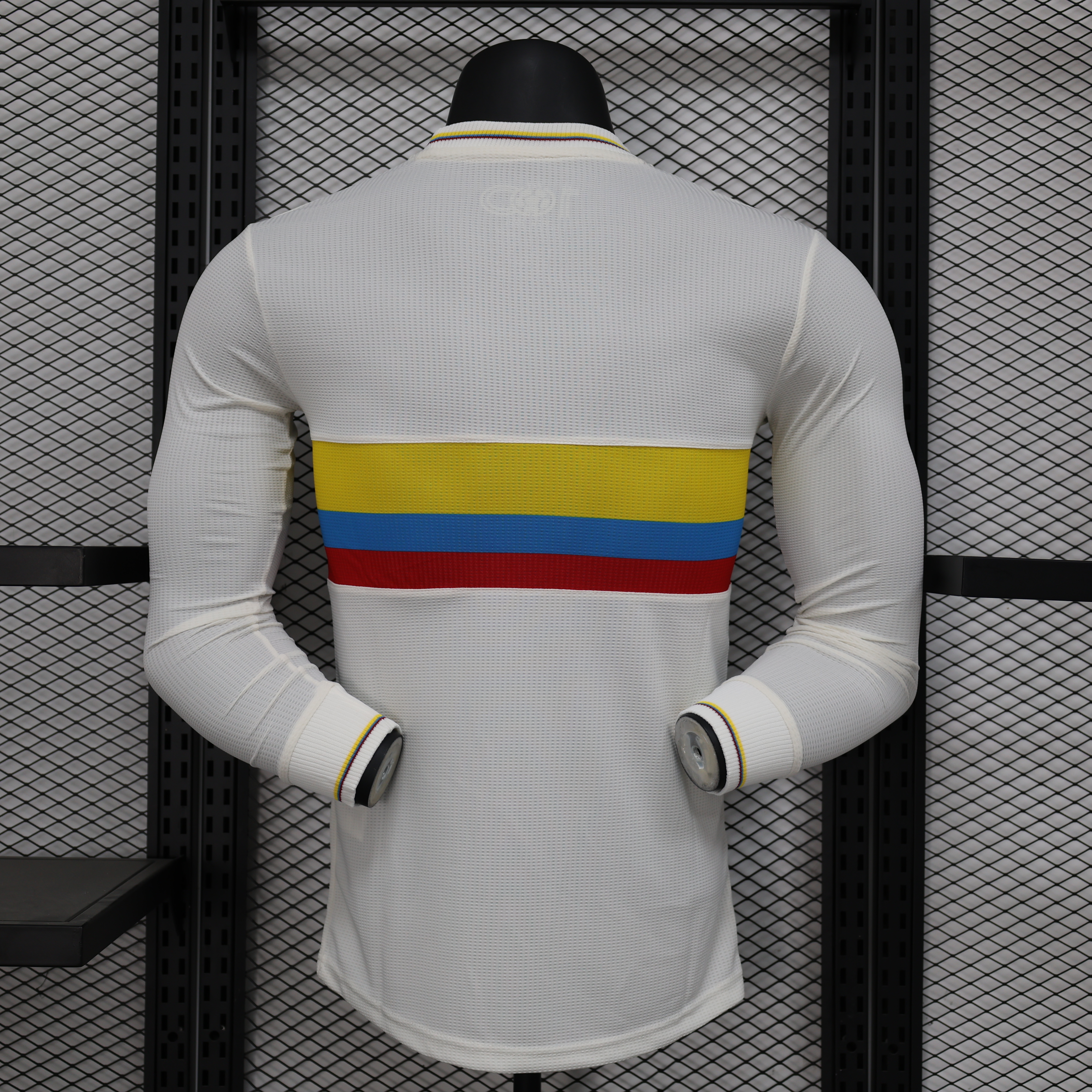 2024 Colombia 100th White Anniversary Jersey Player Version Long Sleeve - view 3