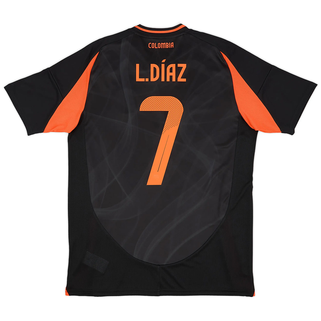 2024 Colombia L.DÍAZ #7 Away Jersey Copa America