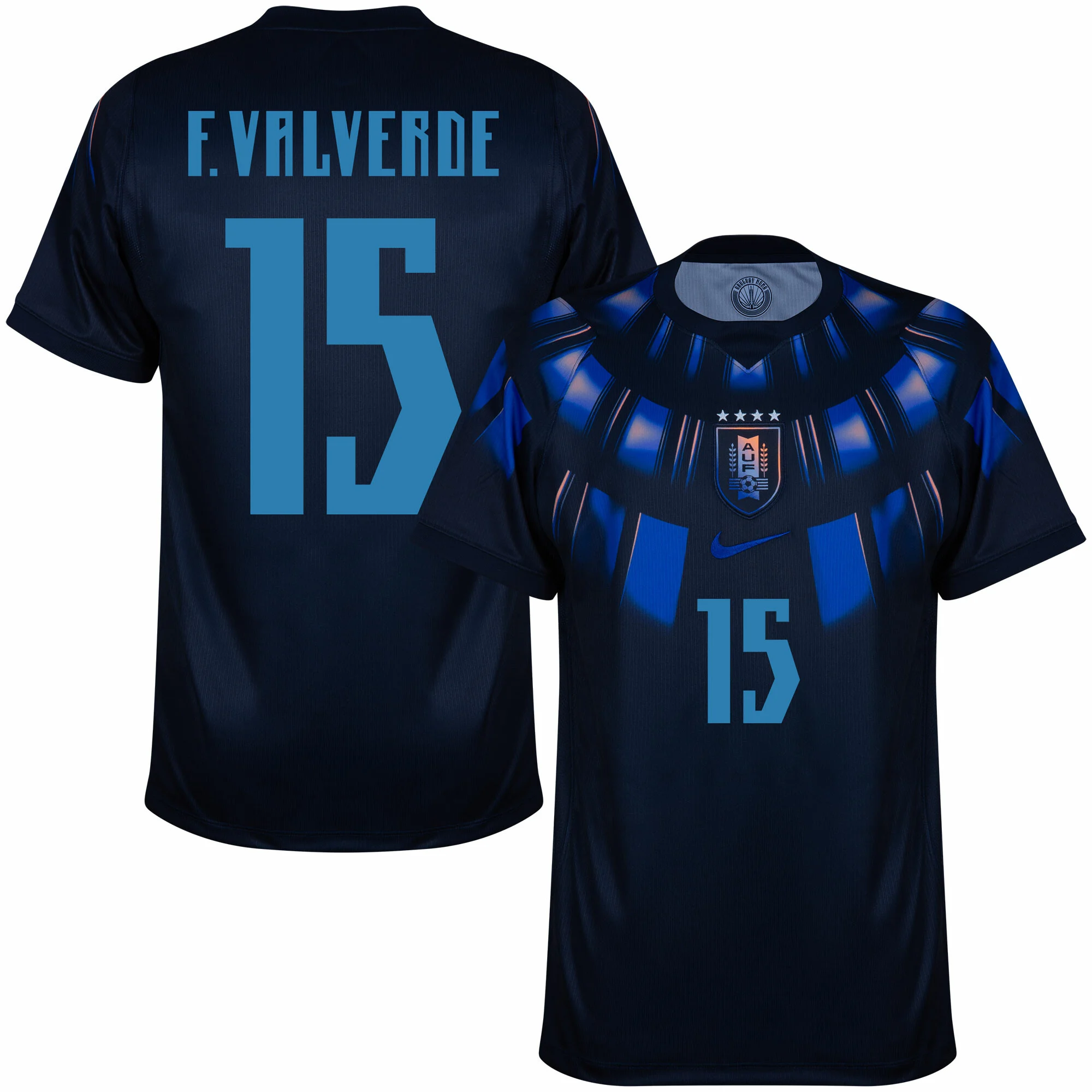 Nike Uruguay Away F. Valverde 15 Jersey 2026-2027 (Fan Style Printing)