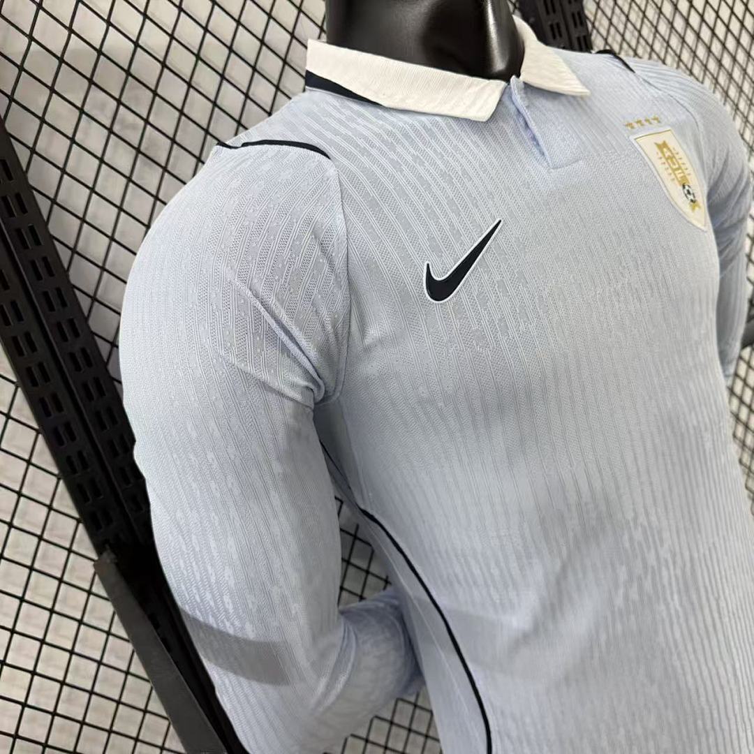 2026 Uruguay  Home World Cup Soccer Jersey Player Version Long Sleeve - view 8