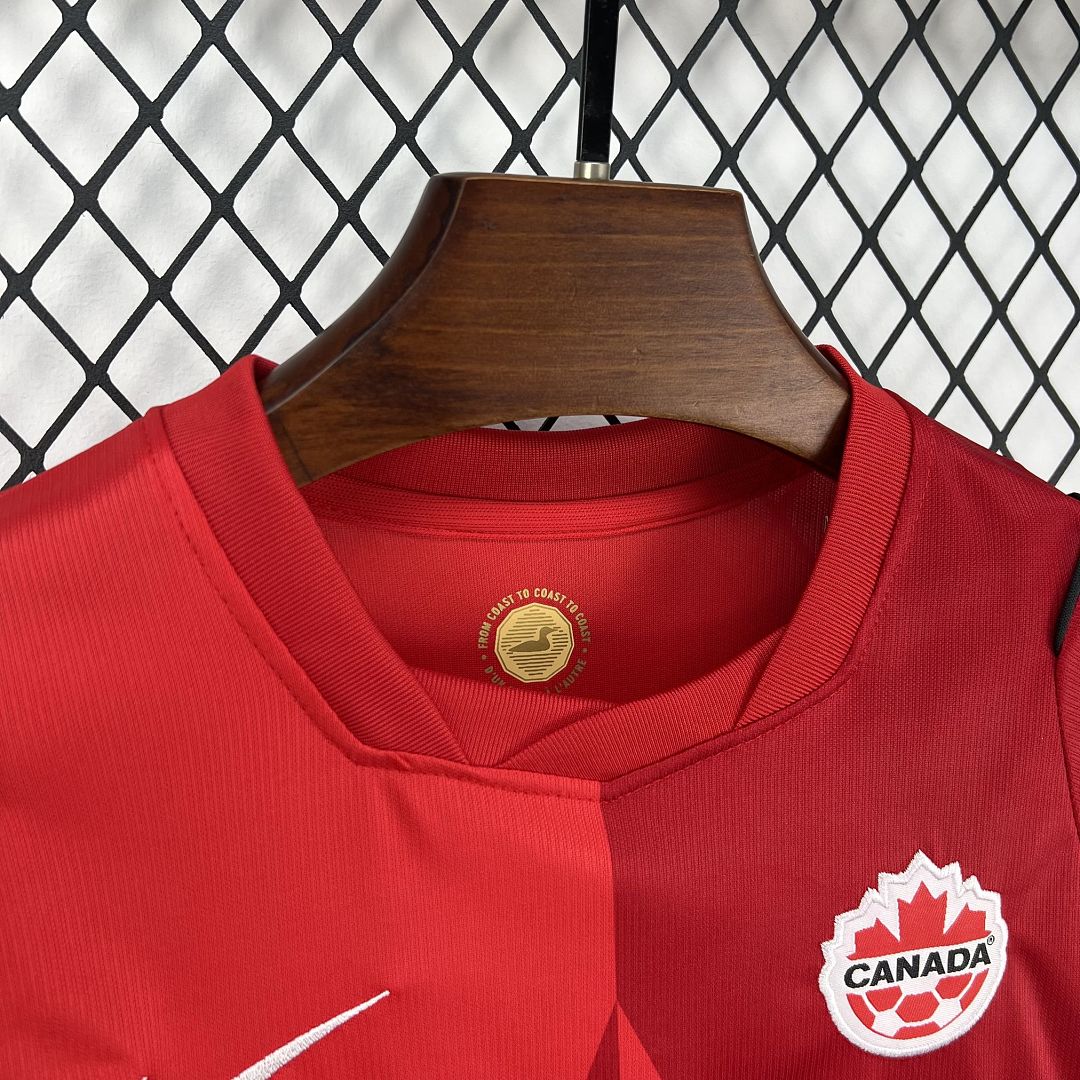 2026 Canada Home World Cup Soccer Kids Kit Jersey+Shorts - view 3