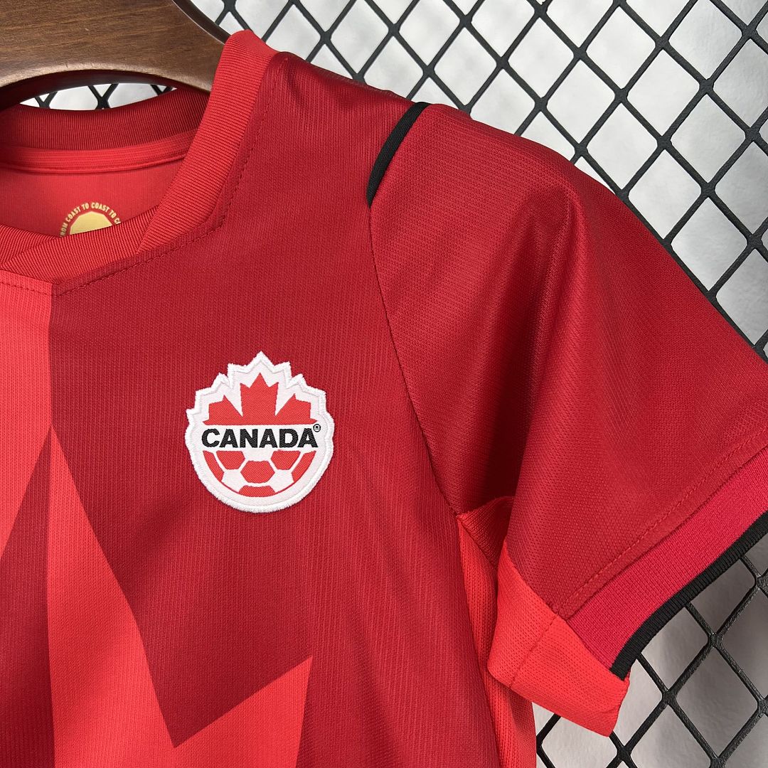 2026 Canada Home World Cup Soccer Kids Kit Jersey+Shorts - view 5