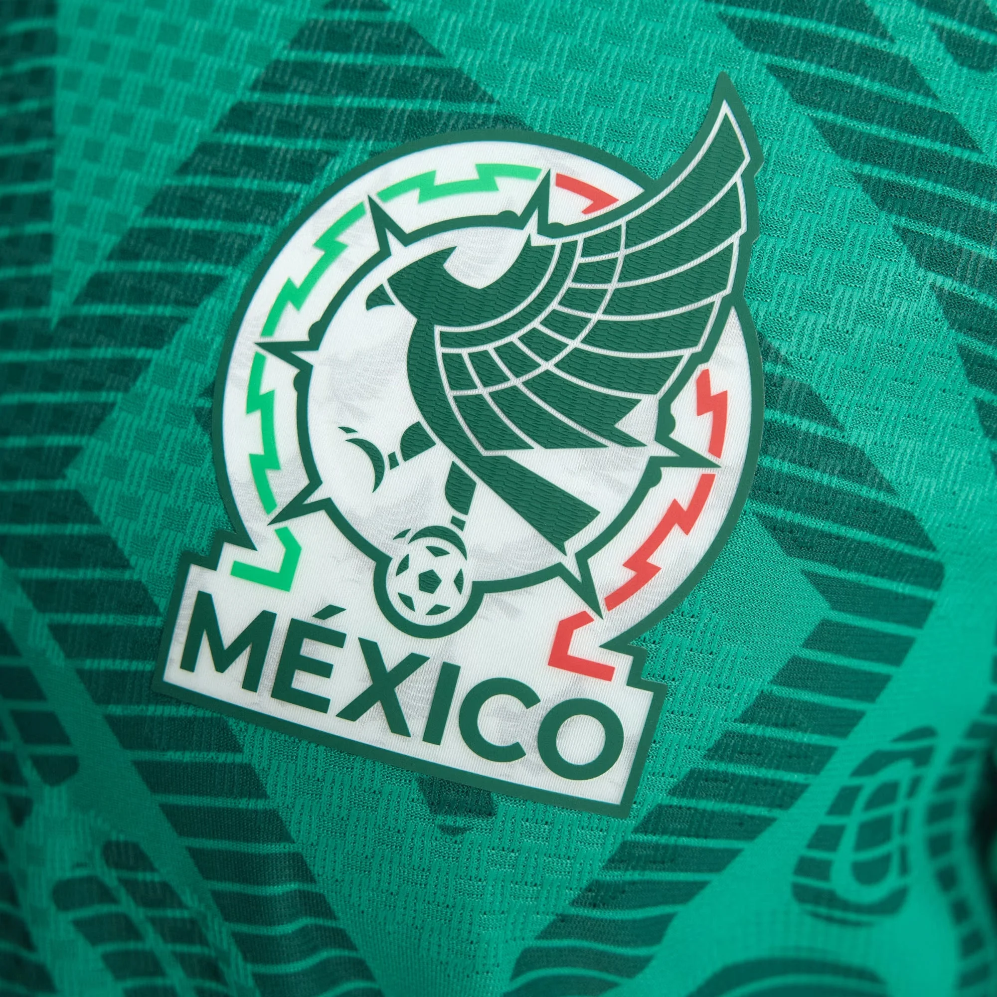 adidas Men's J. Quinones Mexico Authentic Home 2026 World Cup Jersey (Bold Green) - view 4