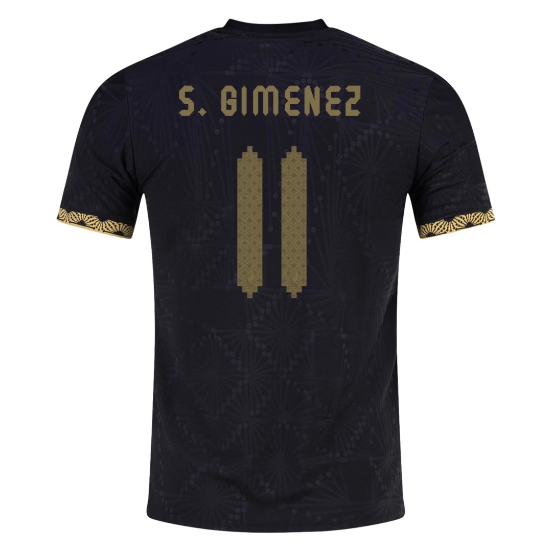S. GIMENEZ #11 Mexico black Special Player Version Jersey Gold Cup 2025