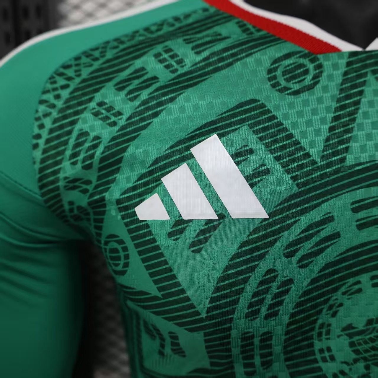 2026 Mexico World Cup Home Soccer Jersey Player Version Long Sleeve - view 4