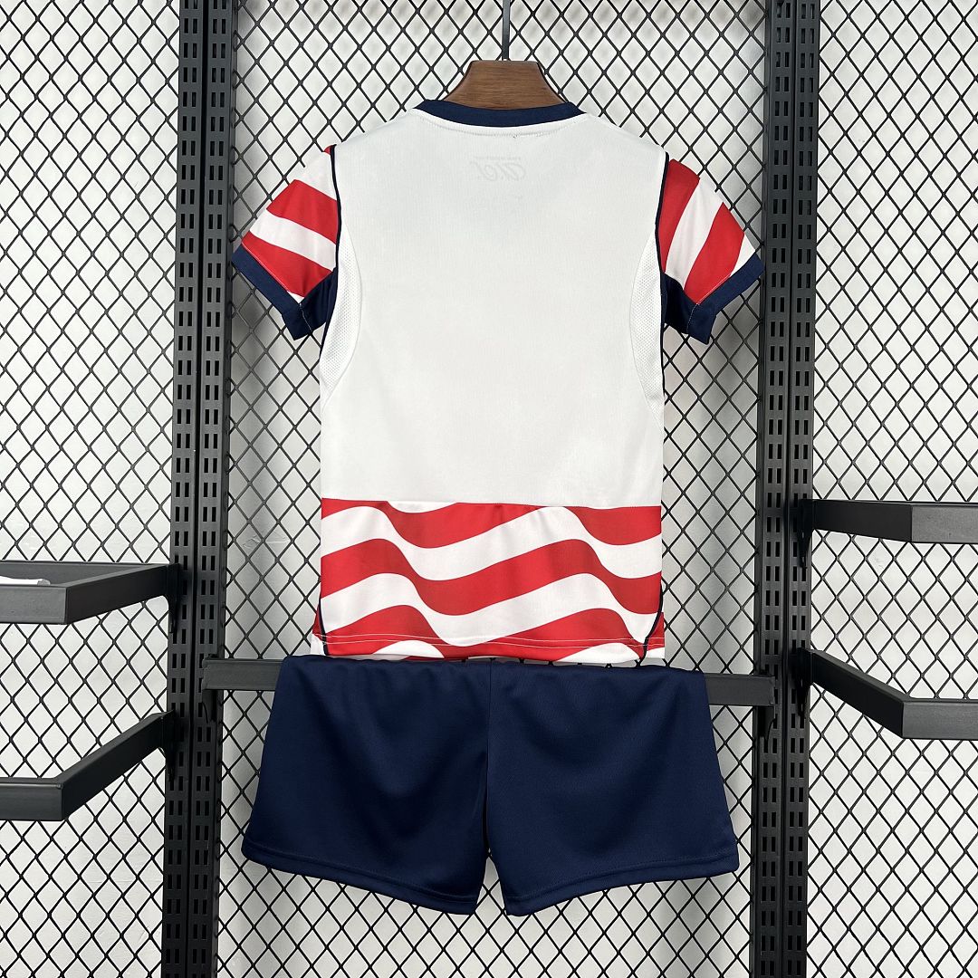 2026 USMNT Home World Cup Soccer Kids Kit Jersey+Shorts - view 3