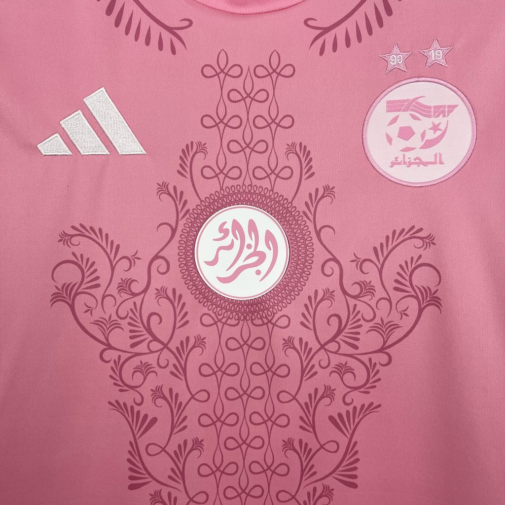 24-25 Algeria Soccer Jersey Pink - view 4