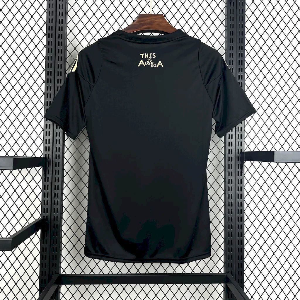 24-25 Algeria Soccer Jersey Black - view 3