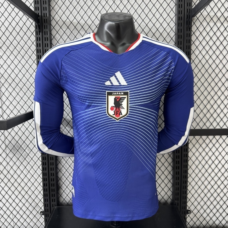 2026 Japan World Cup Home Soccer Jersey Player Edition Long Sleeve