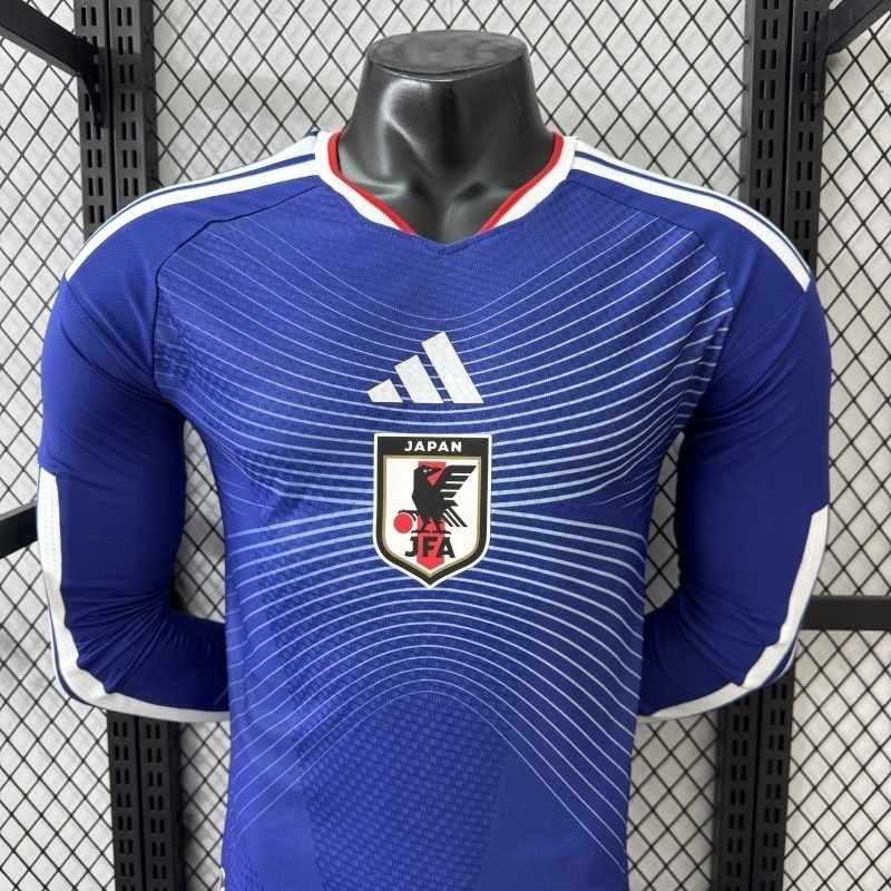 2026 Japan World Cup Home Soccer Jersey Player Edition Long Sleeve - view 12